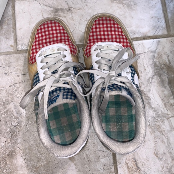 RARE rainbow gingham Air Force ones 1s !!! - Picture 3 of 6